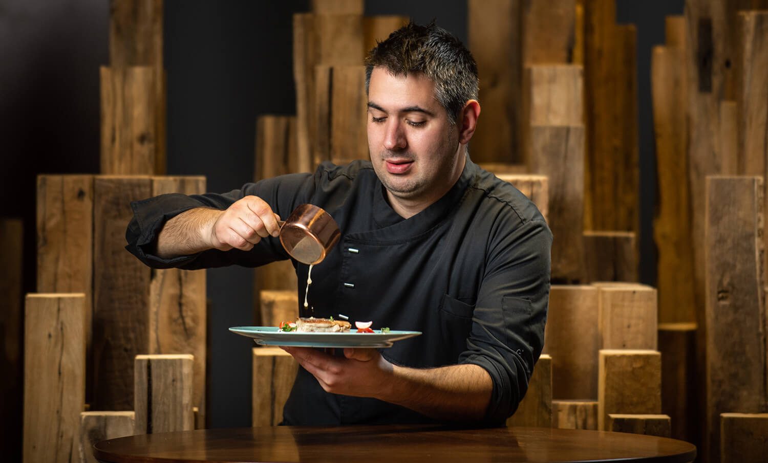 chef preparing a meal