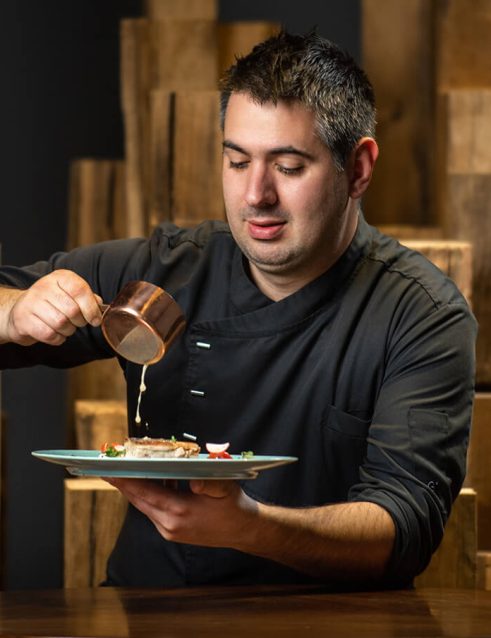 chef preparing a meal