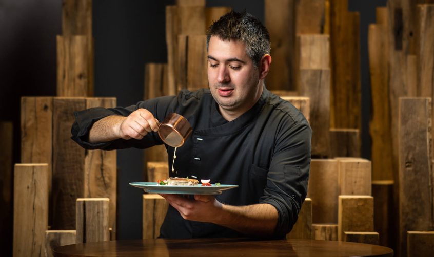 chef preparing a meal