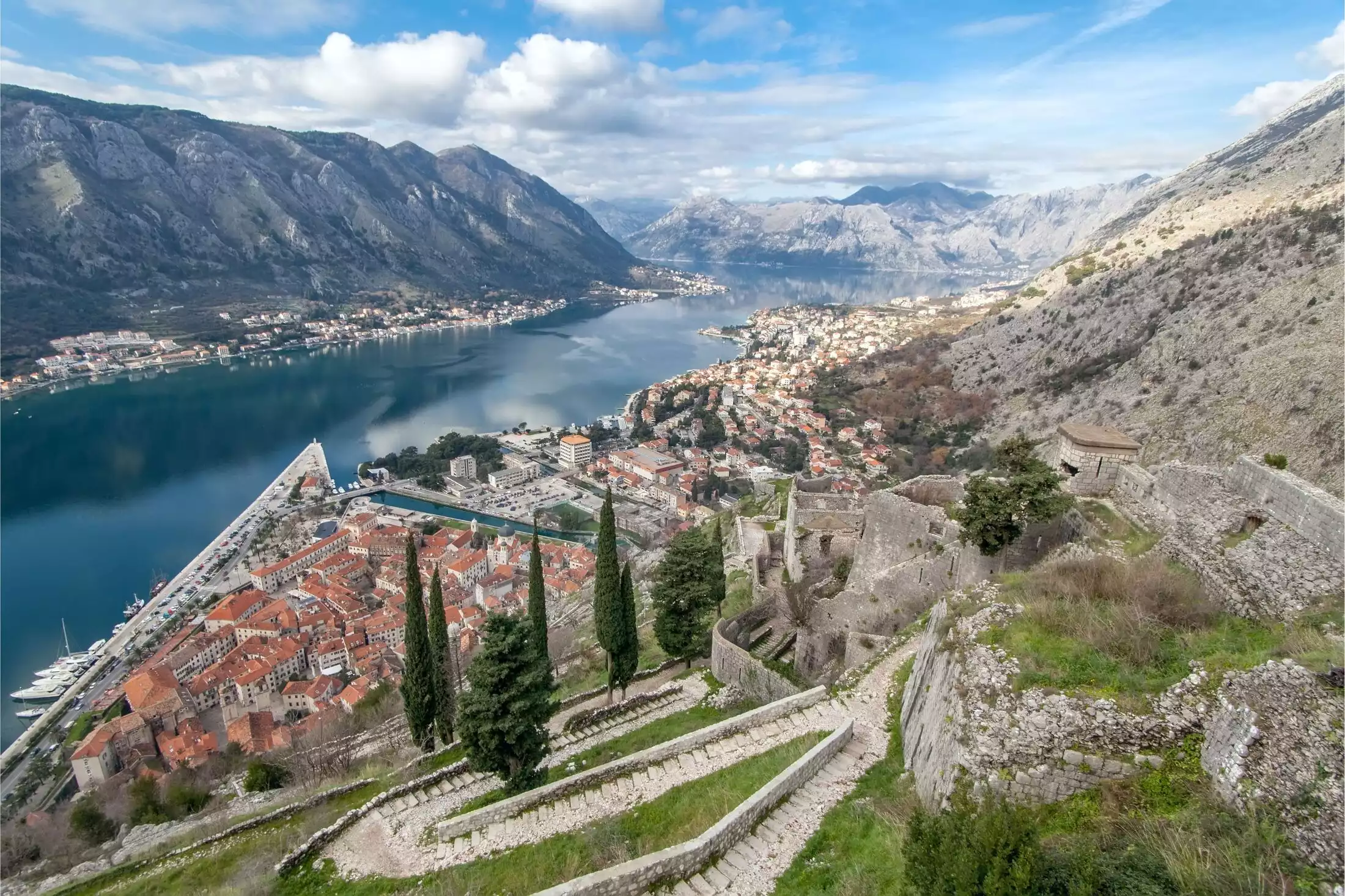 Boka bay from above