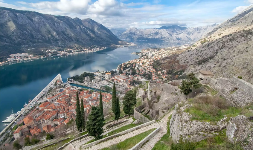 Boka bay from above