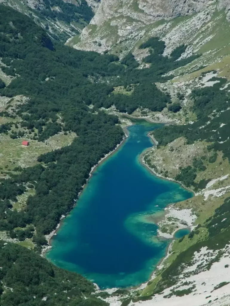 Durmitor lake drone photograph