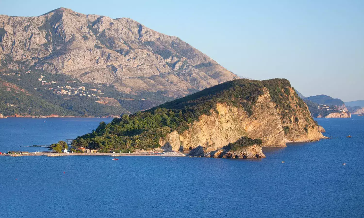 Saint Nicholas Island in Budva, also known as Hawaii in Montenegro.