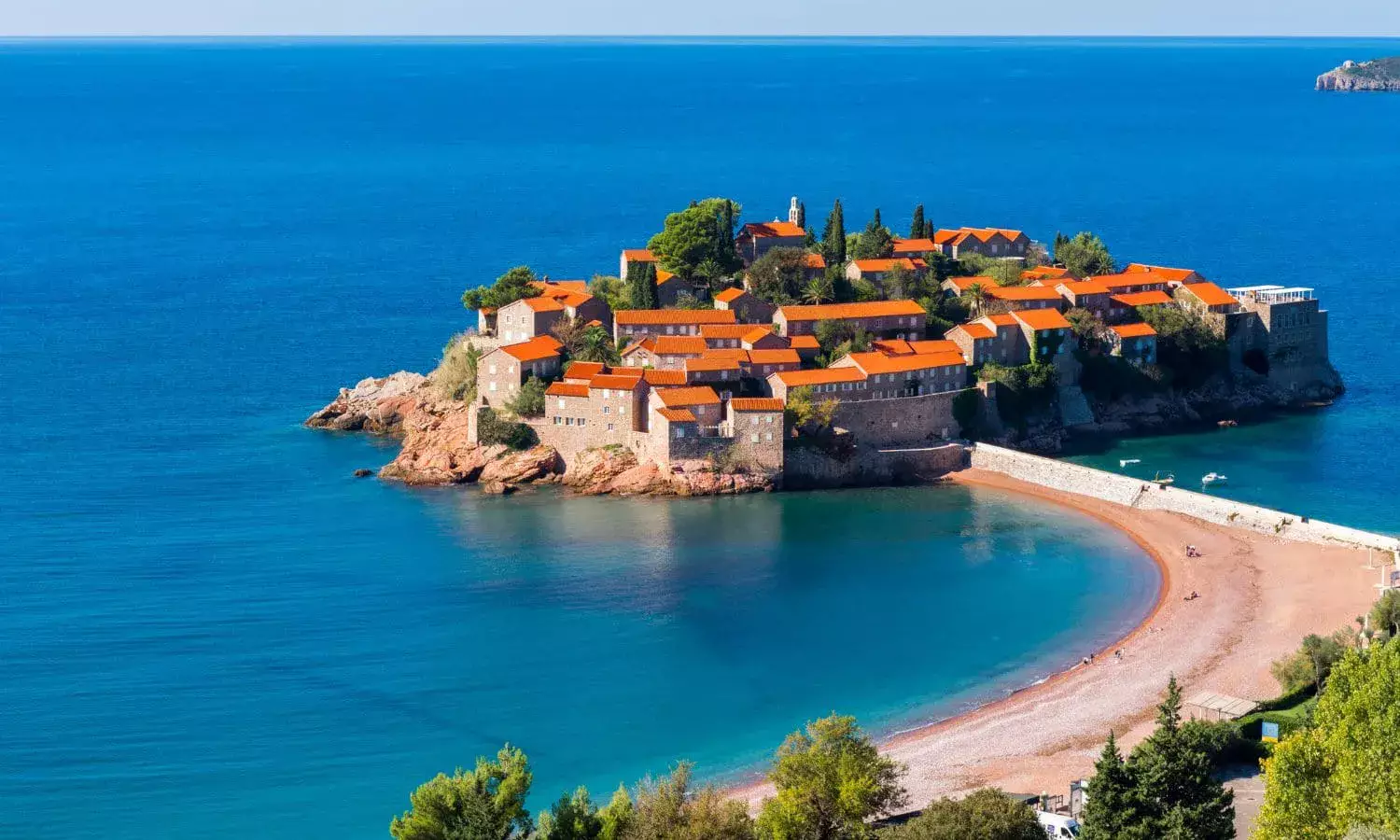 Sveti Stefan Island in Montenegro.